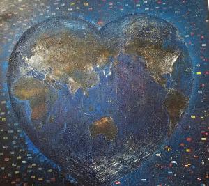Earth on Fire from Global Warming.